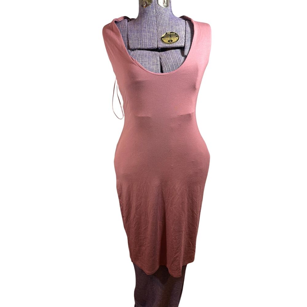 Skims Redwood Smooth Lounge Large Midi Halter Dress DS-DRS-8164W NWT